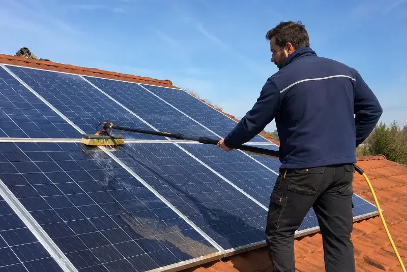 Nettoyage et entretien de panneaux solaires à Chepniers